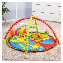 Развивающий коврик «Три друга», с пианино, 85х85см