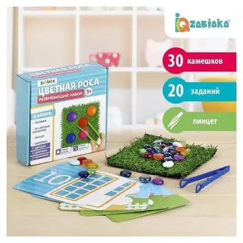 Развивающий набор Цветная роса камешки марблс
