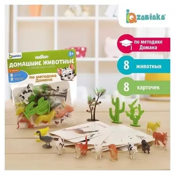 Развивающий набор с карточками Домашние животные, по методике Домана