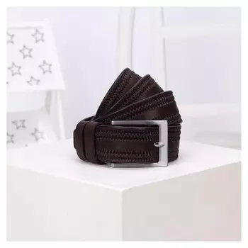 Ремень детский, ширина 3,5 см, пряжка металл, цвет коричневый