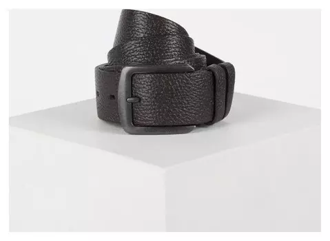 Ремень муж 07-01-03-01, 4*0,5*110, пряжка темный металл, коричневый