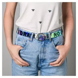 Ремень женский из зеркальной кожи Drama