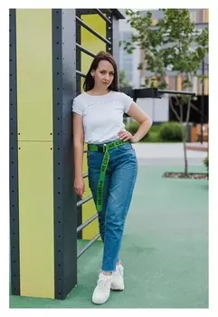 Ремень женский "Не святая": текстиль