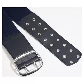 Ремень женский, резинка, ширина 7,5 см, цвет синий