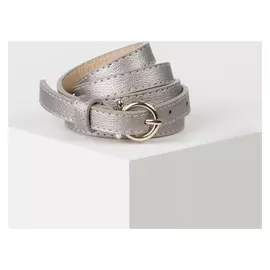 Ремень женский, ширина - 1,4 см, пряжка металл, цвет бронзовый