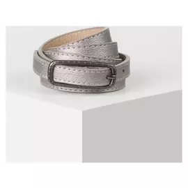 Ремень женский, ширина - 1,4 см, пряжка металл, цвет бронзовый