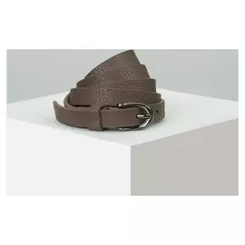 Ремень женский, ширина - 1,4 см, пряжка металл, цвет коричневый