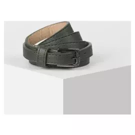 Ремень женский, ширина - 1,4 см, пряжка металл, цвет тёмно-зелёный