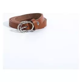 Ремень женский, ширина 1,5 см, винт, пряжка металл, цвет рыжий