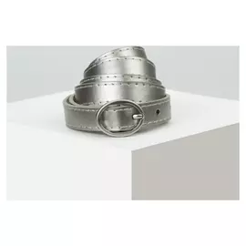 Ремень женский, ширина - 1,8 см, пряжка металл, цвет серебро