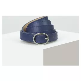 Ремень женский, ширина - 1,8 см, пряжка металл, цвет синий