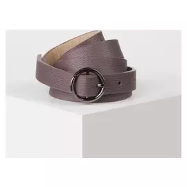 Ремень женский, ширина - 1 см, пряжка металл, цвет тёмно-сиреневый