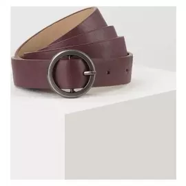 Ремень женский, ширина 2,3 см, гладкий, пряжка металл, цвет бордовый