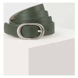Ремень женский, ширина 2,3 см, гладкий, пряжка металл, цвет зелёный