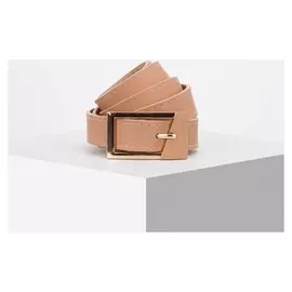 Ремень женский, ширина 2,3 см, гладкий, винт, пряжка металл, цвет светло-коричневый