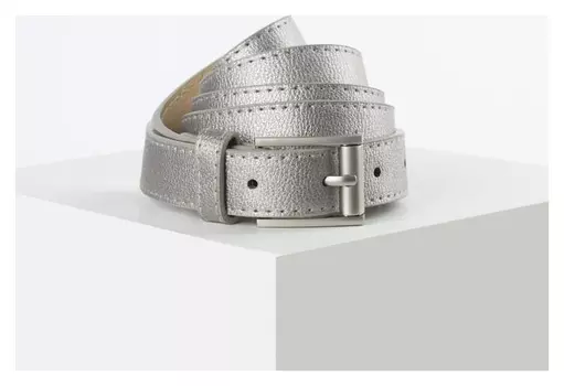 Ремень женский, ширина - 2,3 см, пряжка металл, цвет бронзовый