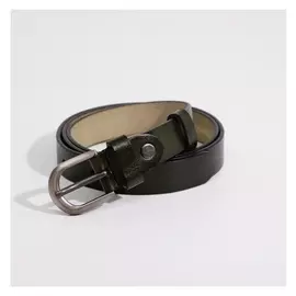 Ремень женский, ширина 2,5 см, винт, пряжка металл, цвет зелёный