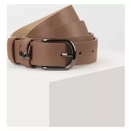 Ремень женский, ширина 2,8 см, гладкий, пряжка металл, цвет светло-коричневый