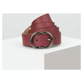 Ремень женский, ширина - 2,8 см, пряжка металл, цвет бордовый