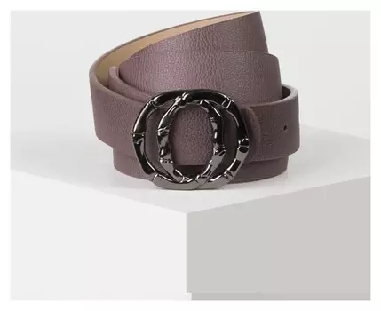 Ремень женский, ширина - 2,8 см, пряжка металл, цвет тёмно-сиреневый