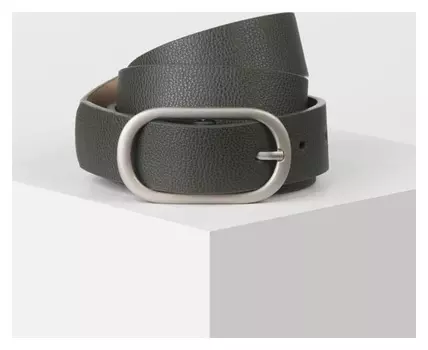 Ремень женский, ширина - 2,8 см, пряжка металл, цвет тёмно-зелёный