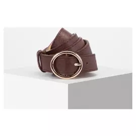 Ремень женский, ширина 2,8 см, винт, пряжка металл, цвет коричневый