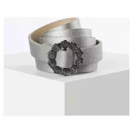 Ремень женский, ширина - 2 см, пряжка металл, цвет бронзовый