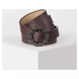 Ремень женский, ширина - 2 см, пряжка металл, цвет коричневый