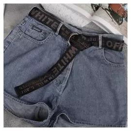 Ремень женский, ширина - 3,5 см, пряжка металл, цвет чёрный