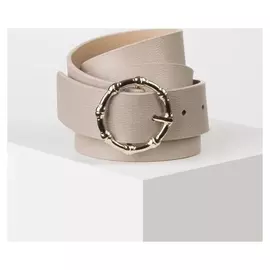 Ремень женский, ширина - 3,5 см, пряжка металл, цвет светло-коричневый