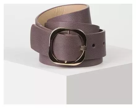 Ремень женский, ширина - 3,5 см, пряжка металл, цвет тёмно-сиреневый