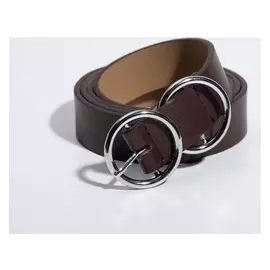 Ремень женский, ширина 3 см, пряжка металл, цвет коричневый