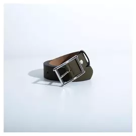 Ремень женский, ширина 3 см, винт, пряжка металл, цвет зелёный