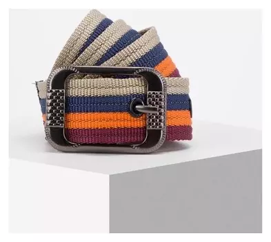 Ремень женский, ширина 4,2 см, пряжка металл, цвет разноцветный