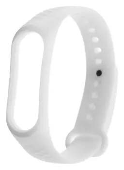 Ремешок для фитнес-браслета Mi Band 3/4 Luazon, ребристый, белый