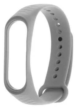 Ремешок для фитнес-браслета Mi Band 3/4 Luazon, ребристый, серый