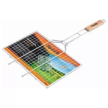 Решетка-гриль 260 х 450 мм, хромированная