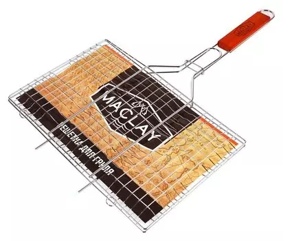 Решетка гриль для мяса 22 х 34 х 55 см, Lux, средняя