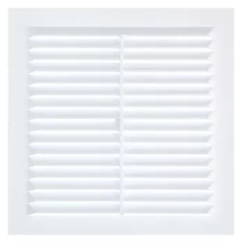 Решетка вентиляционная "Космовент" л155, 155 х 155 мм, с сеткой, неразъемная