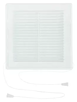 Решетка вентиляционная "Космовент" лрр200в, 200х200 мм, сетка, разъемная, регулируемая