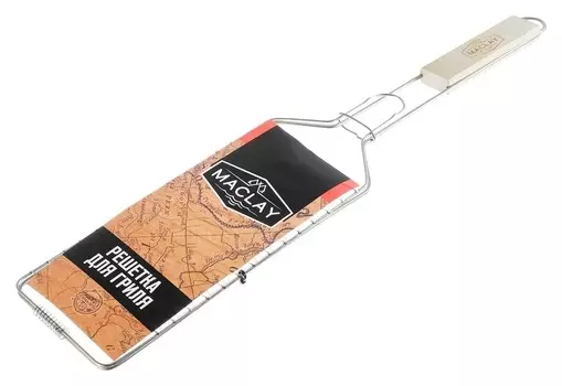 Решётка-гриль для рыбы одинарная Maclay, нержавеющая сталь, размер 62 × 12 см