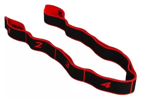 Резина для растяжки всех групп мышц 90 × 4 см, с захватами, Medium, средняя жёсткость