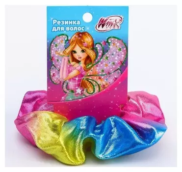 Резинка для волос блестящая цветная, Winx