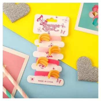 Резинка для волос "Фруктосики" (Набор 4 шт) банан