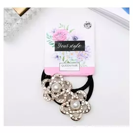 Резинка для волос "Кайла" (Набор 2 шт) цветок