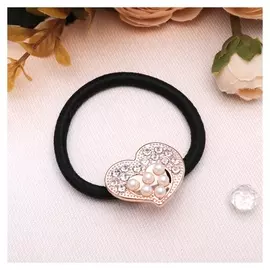 Резинка для волос "Престиж жемчужный" сердце