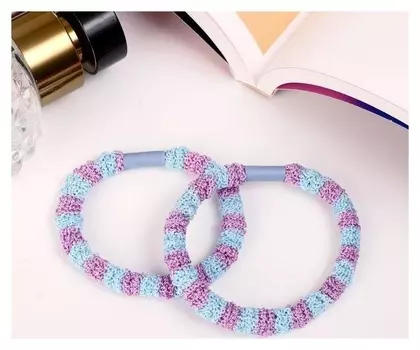 Резинка для волос "Спорт" (Набор 2 шт) яркие полоски