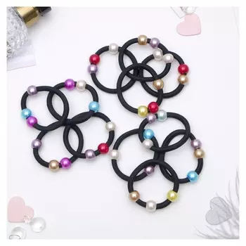 Резинка для волос "Три шарика", цветные