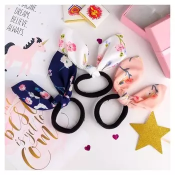 Резинка для волос "Ушки элит" маки