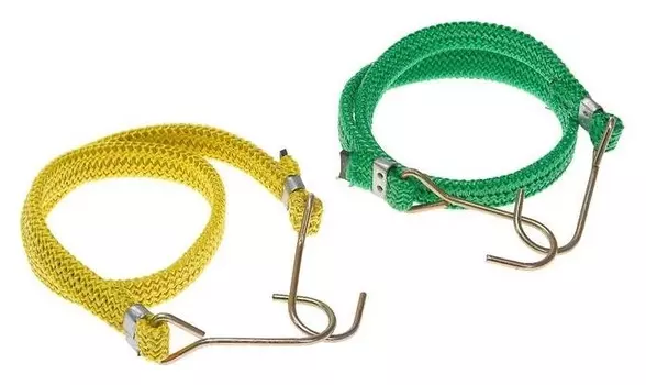 Резинка крепления груза Torso 1.75х60 см, металлические крючки, набор 2 шт